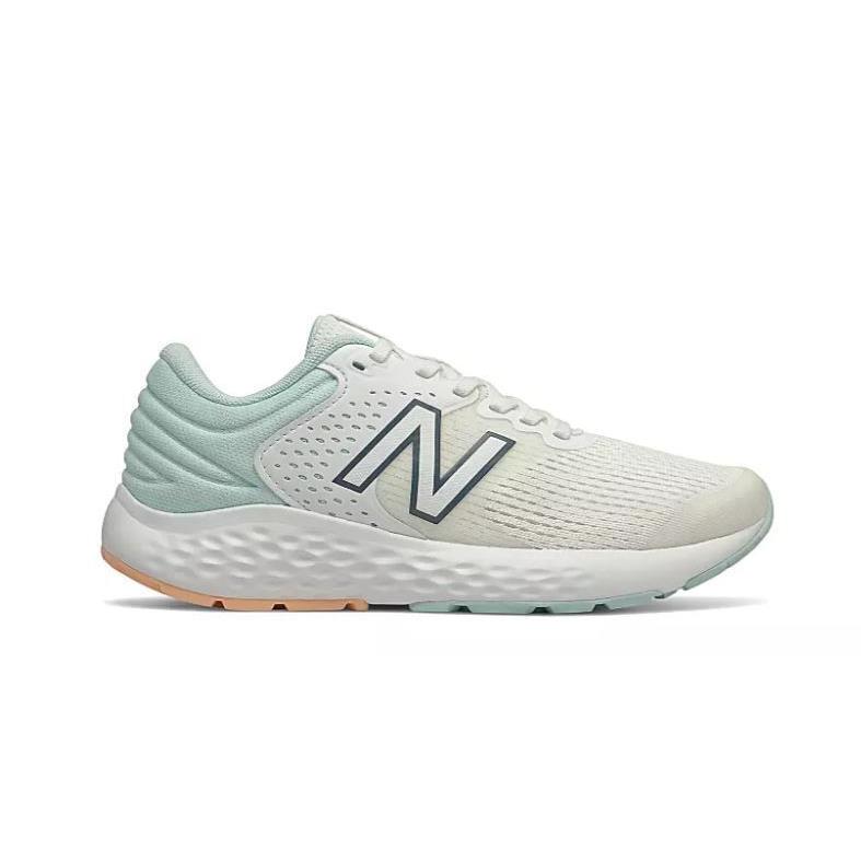 New Balance 520 V7 Fresh Foam Women`s Athletic Running Low Top Training Shoes White/Seafoam