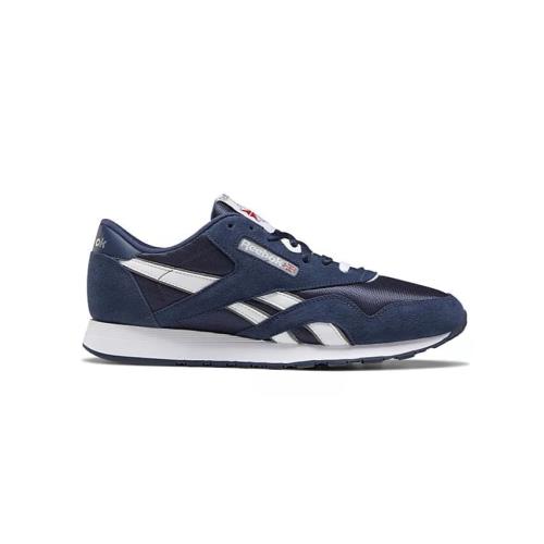 Reebok CL Nylon Men`s Athletic Running Gym Shoes Fashion Sneakers Navy