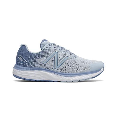 Balance 680 V7 Fresh Foam Women`s Athletic Running Low Top Training Shoes Light Mist/Pale Blue
