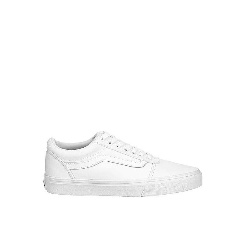 Vans Ward Women`s Shoes Sneakers Skate Casual Low Tops Solid White