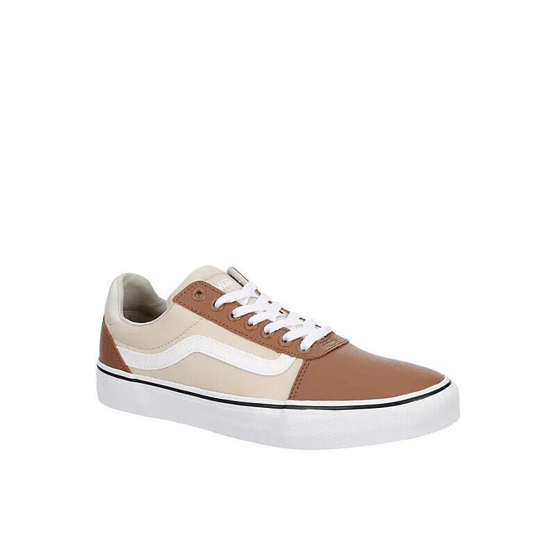 Vans Ward Waffle Low Men`s Canvas Casual Fashion Skate Shoes Sneakers Beige