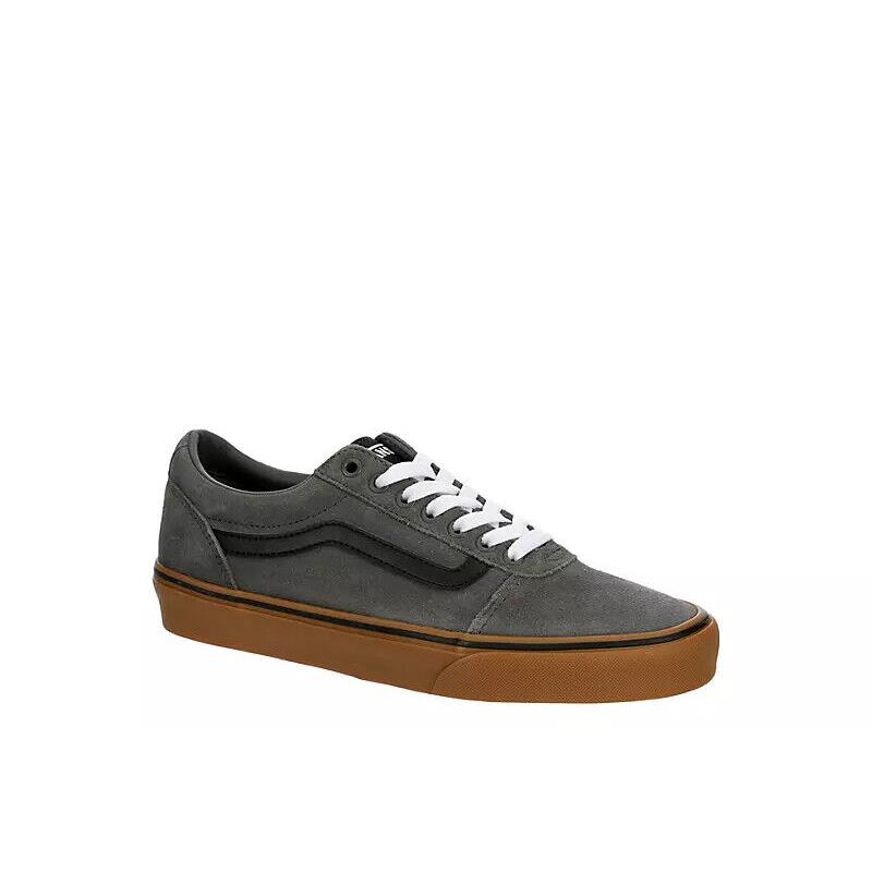 Vans Ward Waffle Low Men`s Canvas Casual Fashion Skate Shoes Sneakers Gray