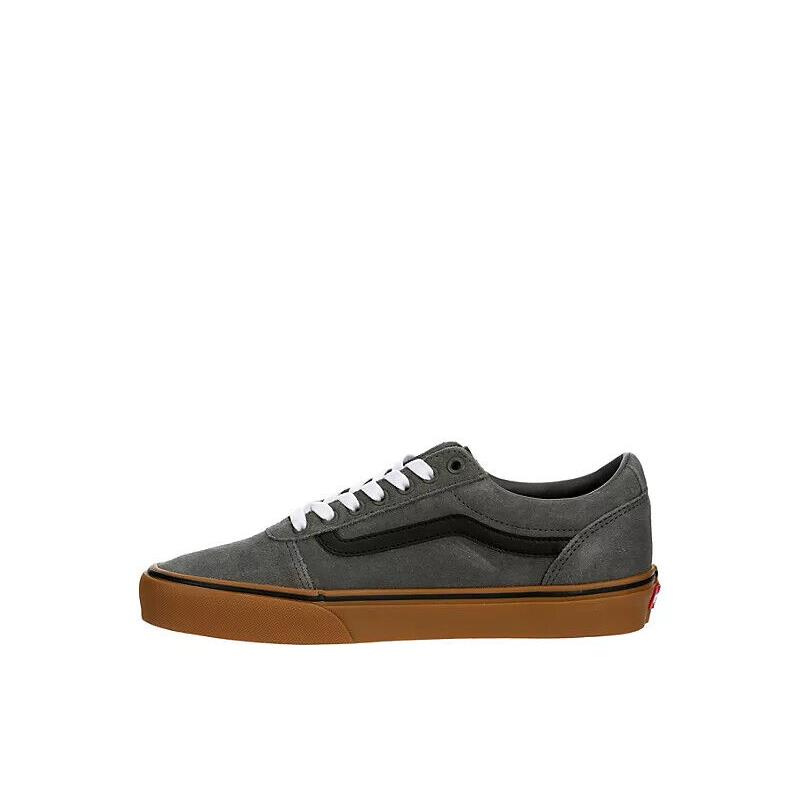 Vans Ward Waffle Low Men`s Canvas Casual Fashion Skate Shoes Sneakers Gray