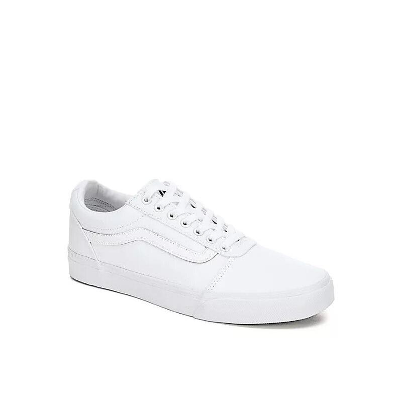 Vans Ward Waffle Low Men`s Canvas Casual Fashion Skate Shoes Sneakers White