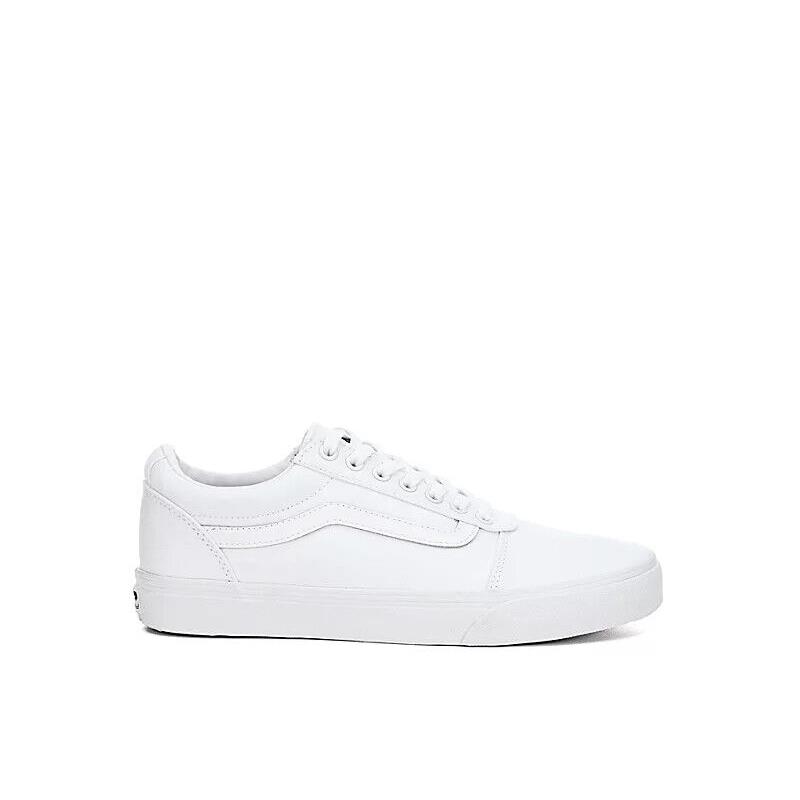 Vans Ward Waffle Low Men`s Canvas Casual Fashion Skate Shoes Sneakers White