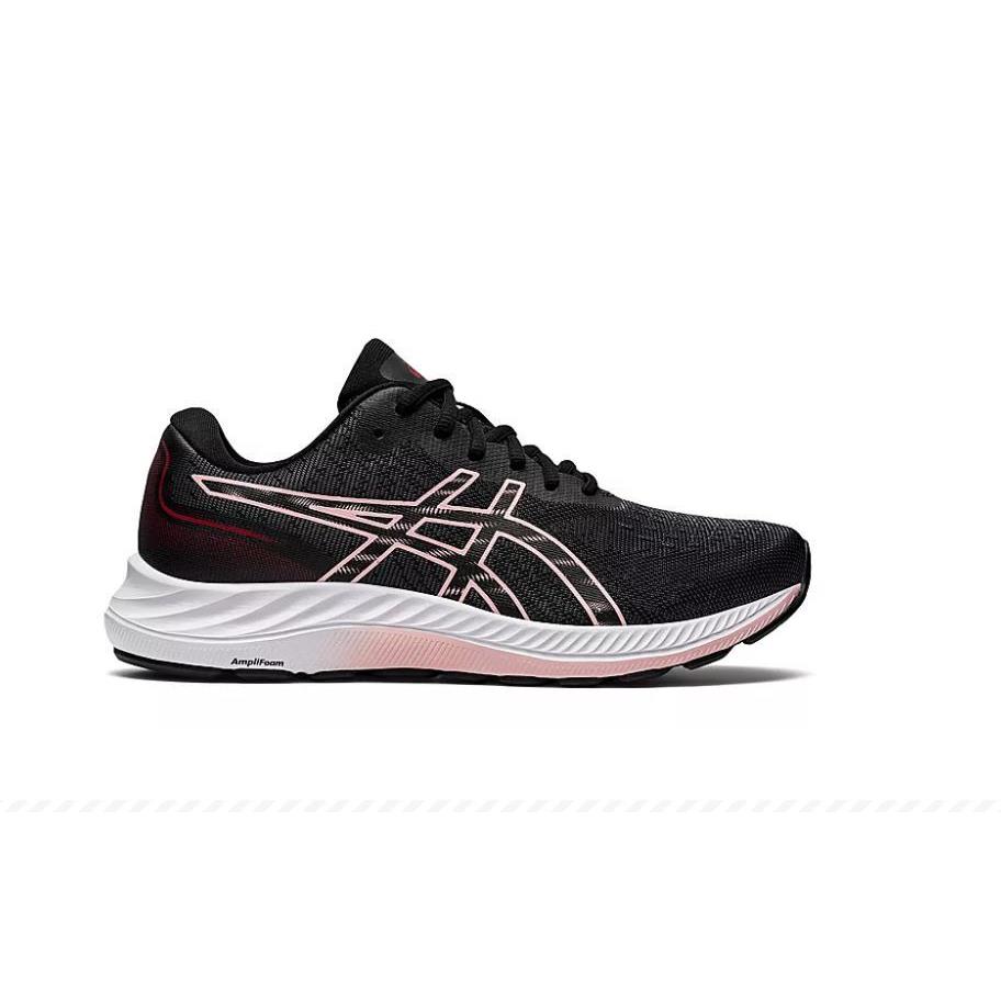 Asics Gel-excite 9 Women`s Athletic Running Gym Low Top Shoes Sneakers 6-11 Black/White/Pink