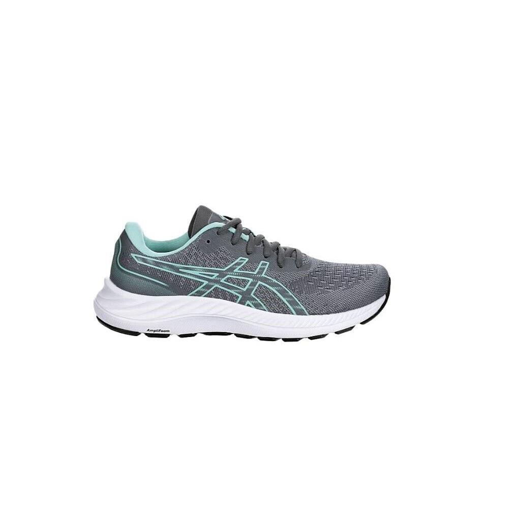 Asics Gel-excite 9 Women`s Athletic Running Gym Low Top Shoes Sneakers 6-11 Dark Grey/Seafoam