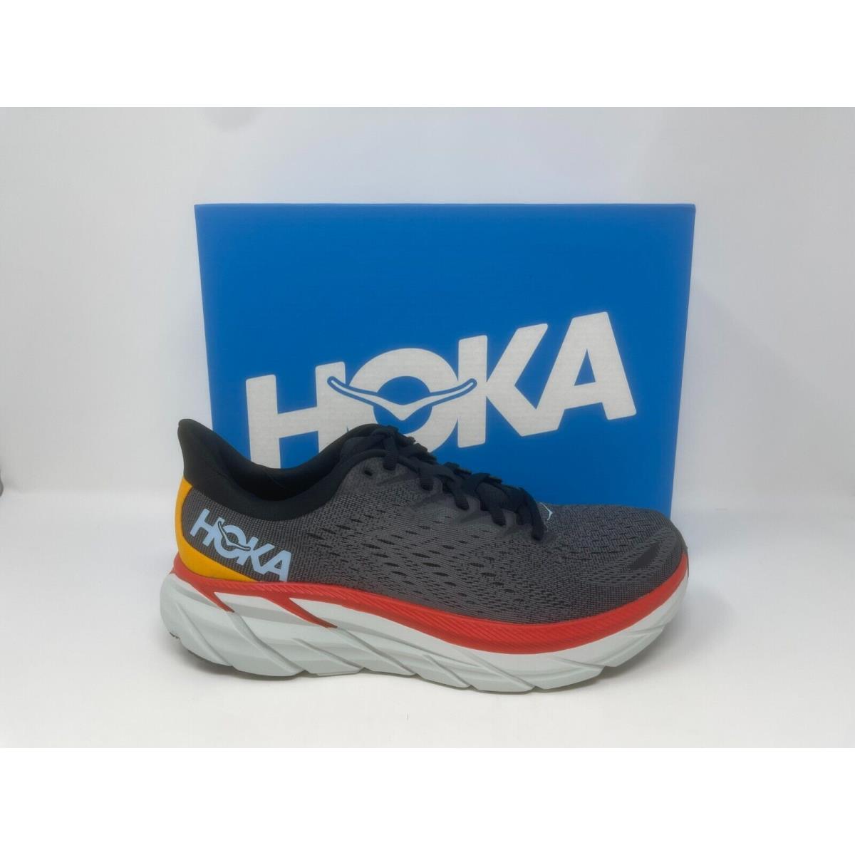 Hoka One One Men`s Clifton 8 Anthracite Road Running and Jogging Shoes