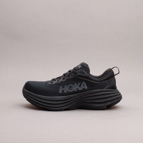 Hoka One One Running Bondi 8 Triple Black Men Gym Workout Shoes 1123202-BBLC