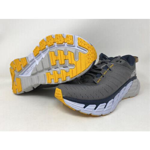 Hoka Men`s Gaviota 3 Running Shoes Charcoal Gray/ombre Blue 12 D M US
