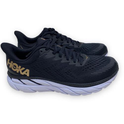 Hoka One One Clifton 7 - Women`s Running Shoes - Black US 9.5