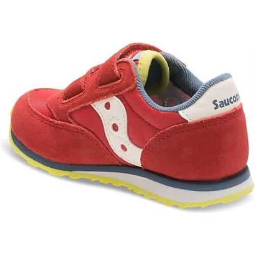Saucony Unisex-child Baby Jazz Hook Loop Red/blue/lime 4 M