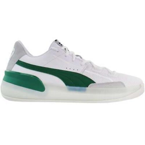 Puma 193663-02 Clyde Hardwood Mens Basketball Sneakers Shoes Casual - White
