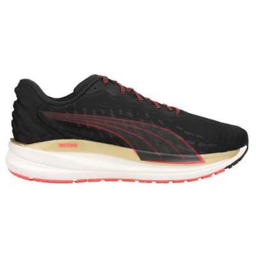 Puma 195172-04 Magnify Nitro Wns Womens Running Sneakers Shoes - Black - Size