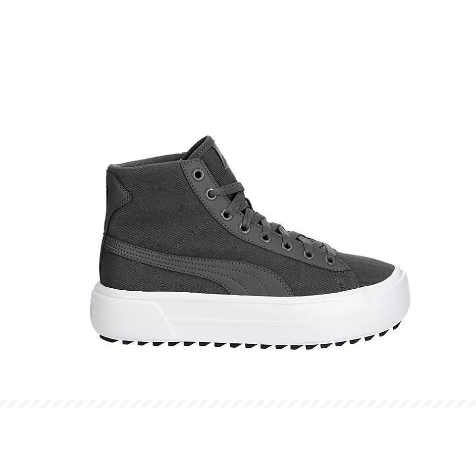 Puma Kaia High Top Platform Women`s Casual Fashion Shoes Sneakers Dark Grey