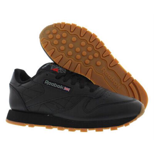Reebok Cl-lthr Running Womens Shoes Size 6 Color: Black/gum