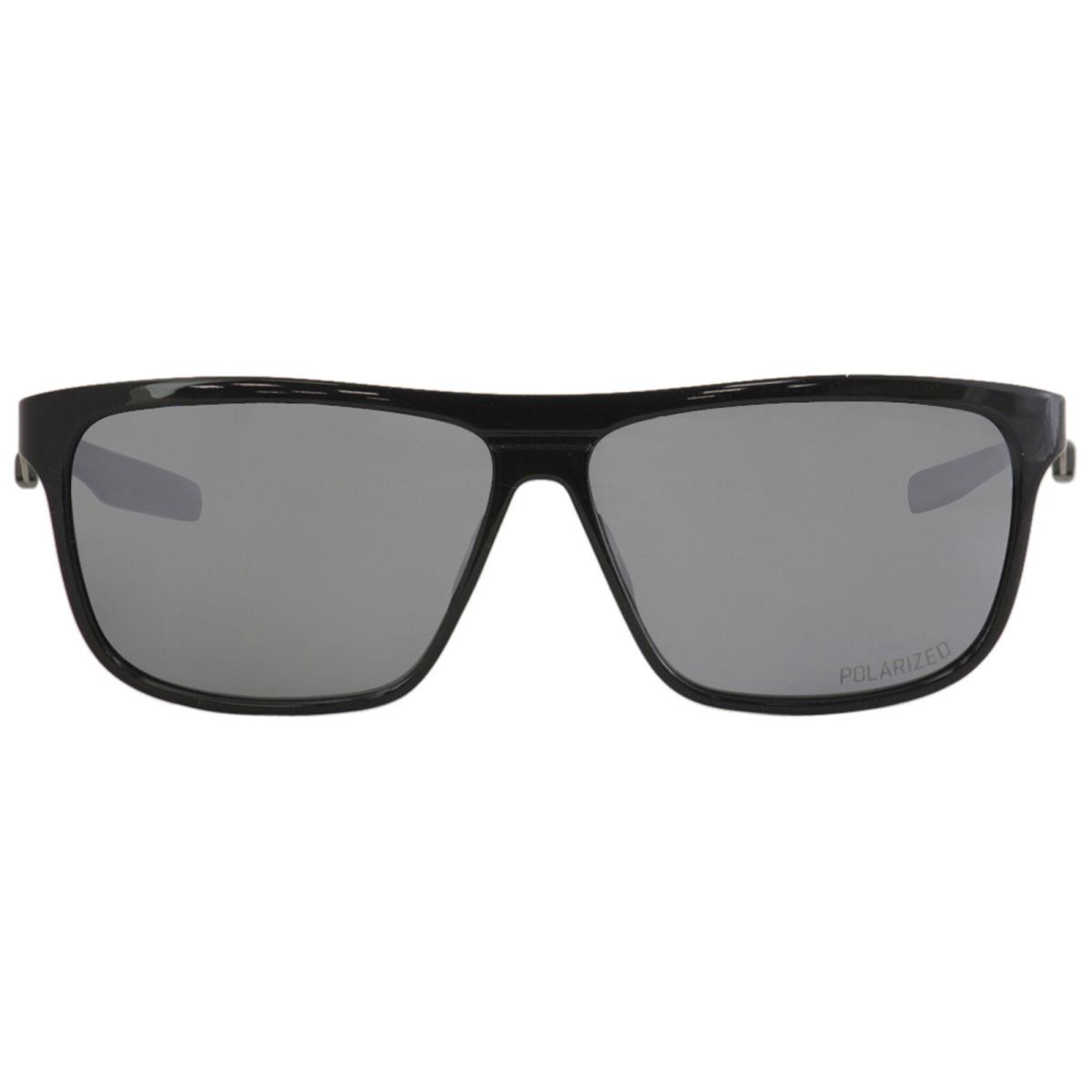Puma Men`s Hybrid-v1 PU0221S PU/0221/S 001 Black Rectangle Polarized Sunglasses
