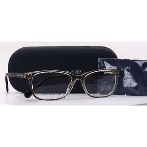 Tommy Hilfiger TH 1889 Xnz Beige Havana Unisex Rectangular Eyeglasses 53-16-140