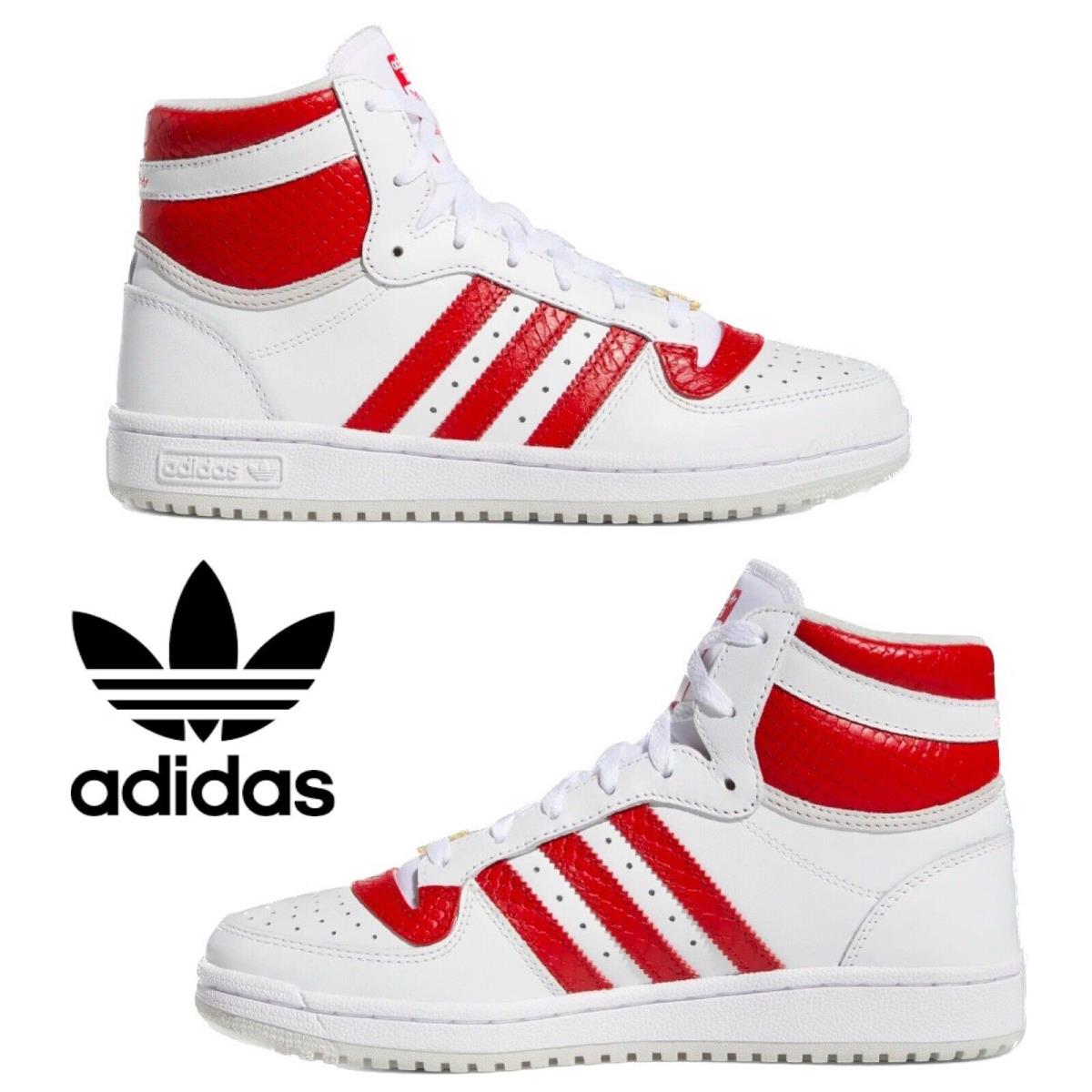Adidas Originals Top Ten RB Women`s Sneakers Comfort Casual Shoes White Red