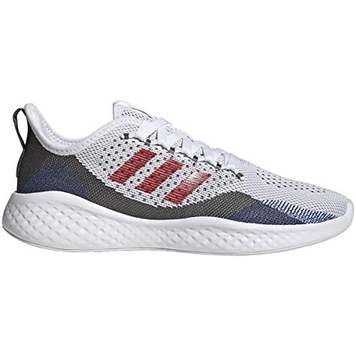 Adidas Men`s Fluidflow 2.0 Running Shoe - Choose Sz/col Ftwr White/Vivid Red/Grey Five