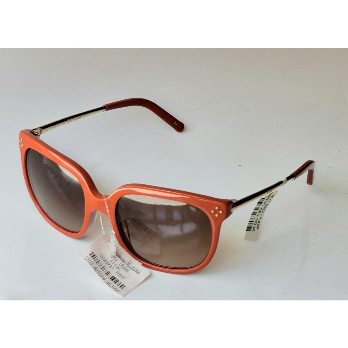 Chloe CE642S Women`s Sunglasses Brick Orange Red 204 Neiman Marcus Tags Gorgeous