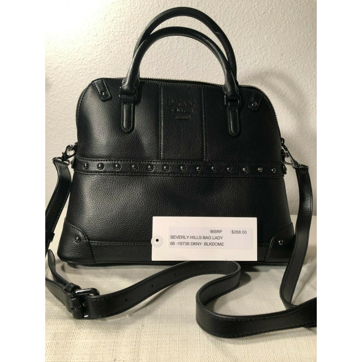 Dkny -MSRP-$268.00- X- Body Black Dome Satchel