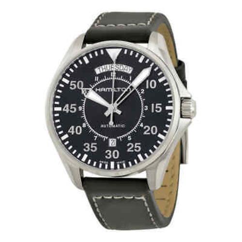 Hamilton Khaki Pilot Automatic Black Dial Men`s Watch H64615735