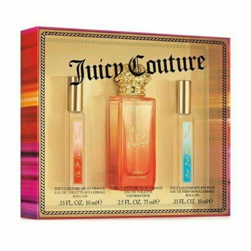 Oh So Orange Juicy Couture 2.5 oz Eau De Toilette Edt Spray 3-Pc Set Perfume