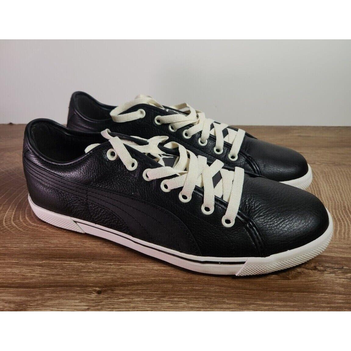 Puma Shoes Mens Size 9 Benecio Leather Track Running Sneakers Lace Up | 051211308140 - Puma shoes - Black | SporTipTop