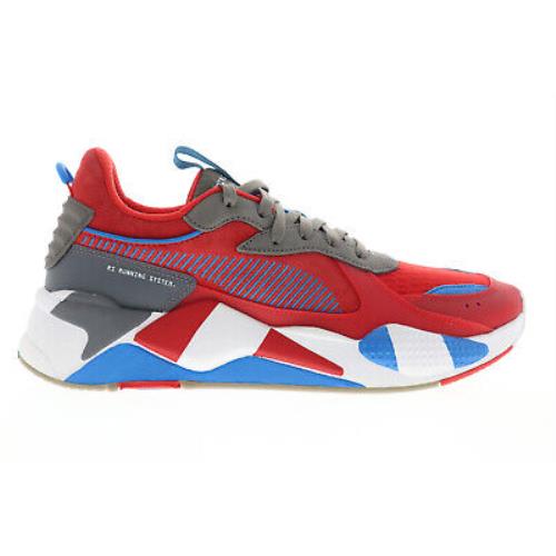 Puma Rs-x Retro 37151101 Mens Red Suede Low Top Lifestyle Sneakers Shoes 9