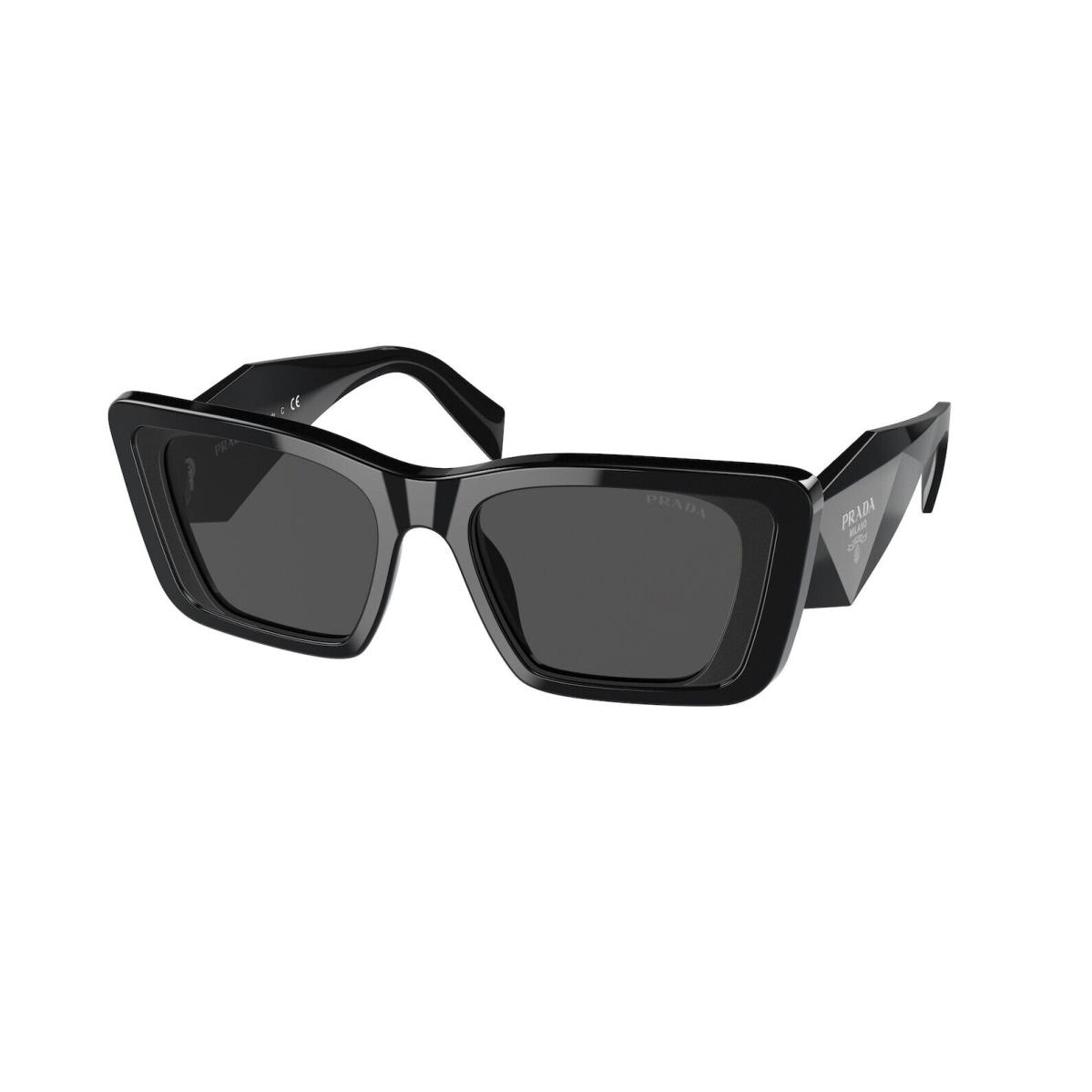 Prada 0PR08YS 1AB5S0 Black/dark Grey Lens