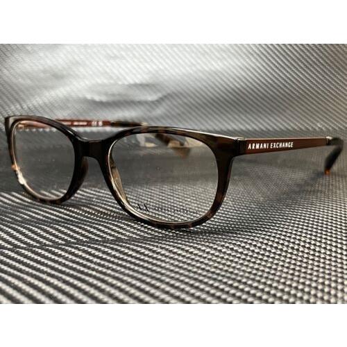 Armani Exchange AX3005 8037 Shiny Havana Square 52 mm Women`s Eyeglasses