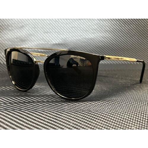 Armani Exchange AX4068S 815887 Shiny Black Phantos 55 mm Women`s Sunglasses