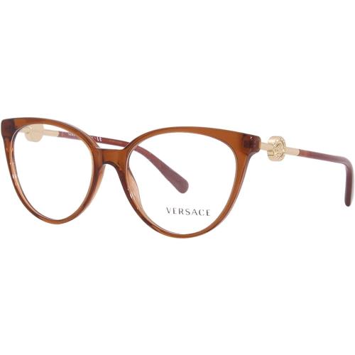 Versace Eyeglasses VE3298B 5324 55mm Transparent Brown / Demo Lens