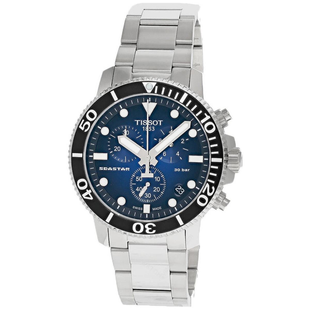 Tissot Seastar 1000 Chrono 45.5MM Stainless Steel Men`s Watch T120.417.11.041.01