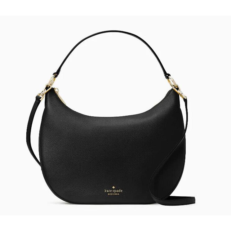 New Kate Spade Weston Shoulder Bag Pebble Leather Black