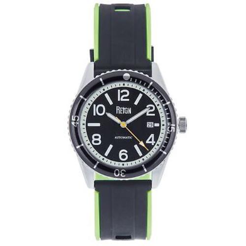 Reign Gage Automatic Watch W/date - Silver/black