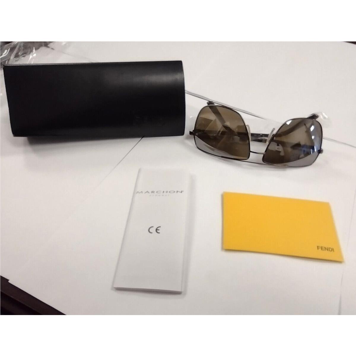 Fendi Sunglasses Brown Grey Pilot Unisex Fashion Designer FS5022M 205