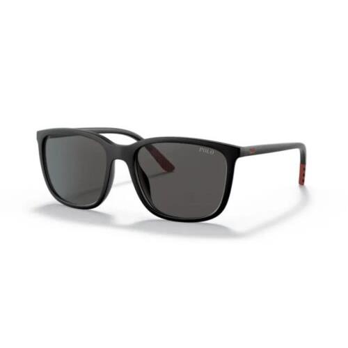 Polo Ralph Lauren Men s Sunglasses 537587 56/18 - Black Frame, Grigio e lenti, Nero e della montatura