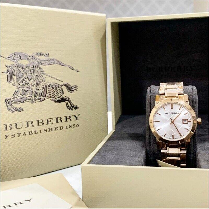 dood seks Sympathiek Burberry City Women`s 34mm Swiss Rose Gold Watch Silver Dial BU9104 - Burberry  watch - 822138033213 | Fash Brands