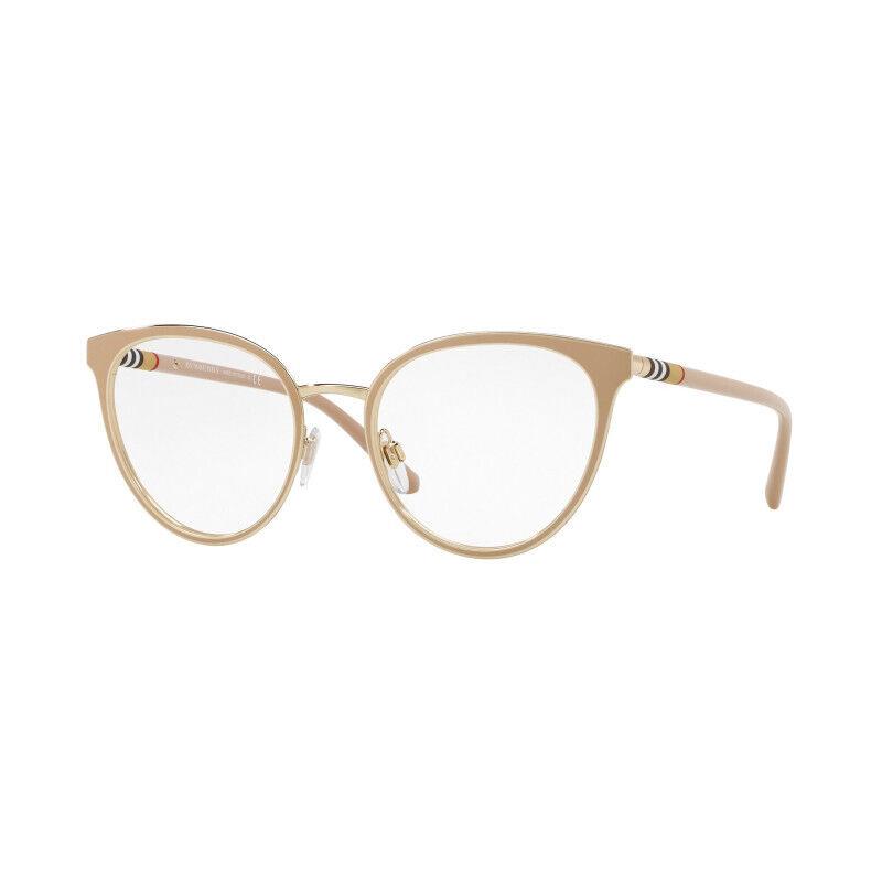 E Burberry Eyeglass Frames BE 1324 1266 Beige For Women Size 52