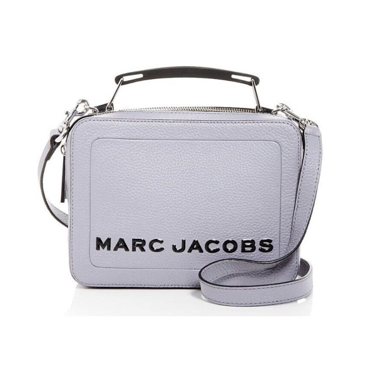 Marc Jacobs The Box Lrg Leather Top Handle Bag/crossbody Minimal Gray Dust Bag