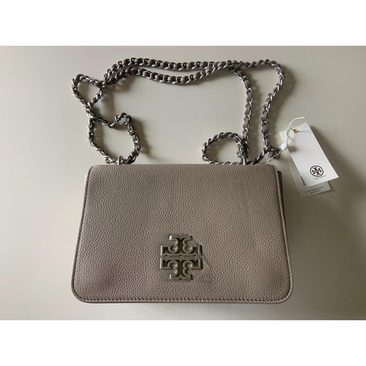 Tory Burch Britten 60404-063 Adjustable Shoulder Bag French Gray