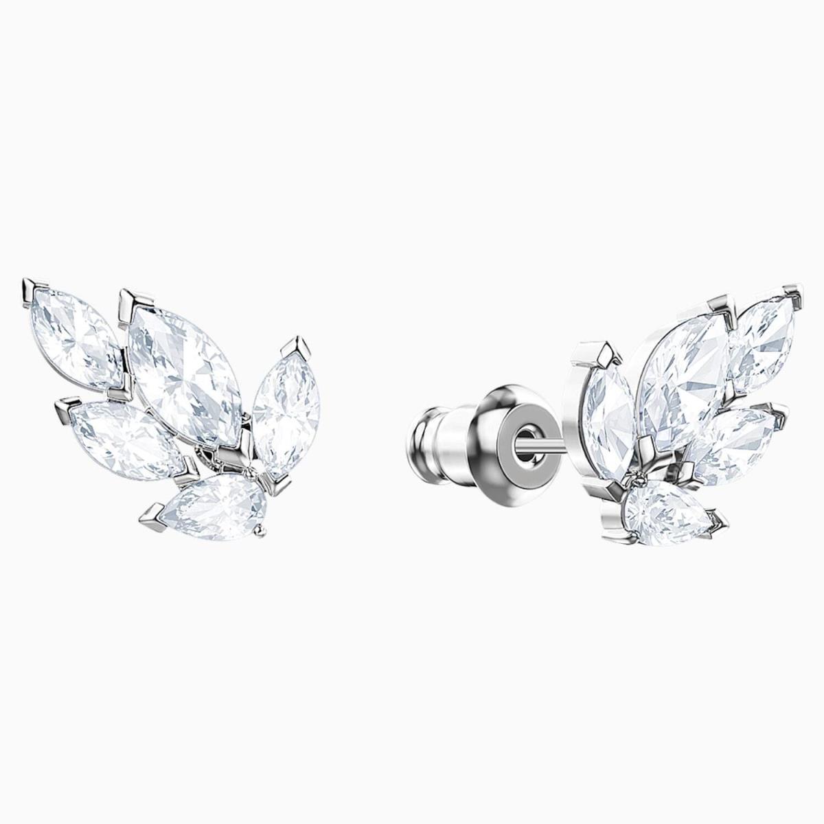 Swarovski Crystal Jewelry Louison Stud Pierced Earrings White Rhodium -5646728