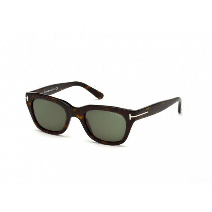 Tom Ford Sunglasses FT0237 52N Snowdon Dark Havana/green 52MM