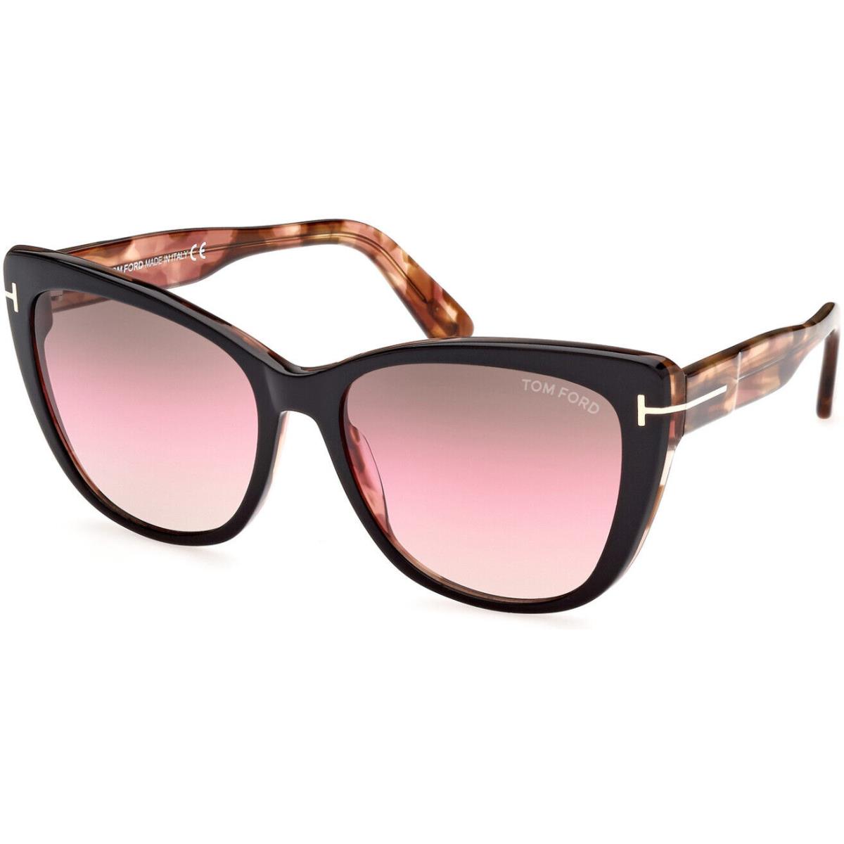 Tom Ford Nora FT0937 05F Shiny Black /pink Havana / Grad. Brown Pink 71MM