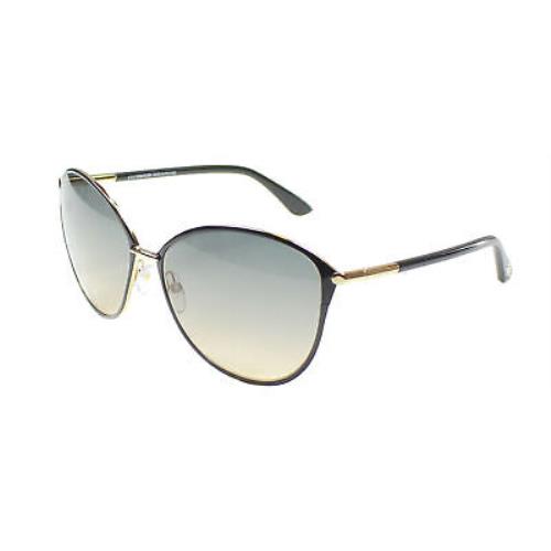 Tom Ford Penelope FT0320 TF 320 28B Black Cat Eye Sunglasses - Frame: Pink, Lens: Gray