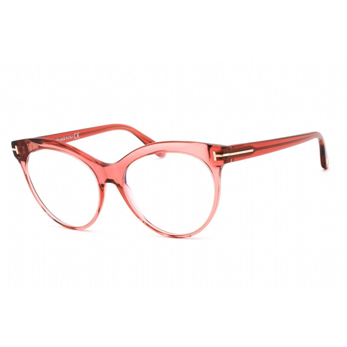 Tom Ford FT5827-B 072 Shiny Transparent Rose 55mm Eyeglasses