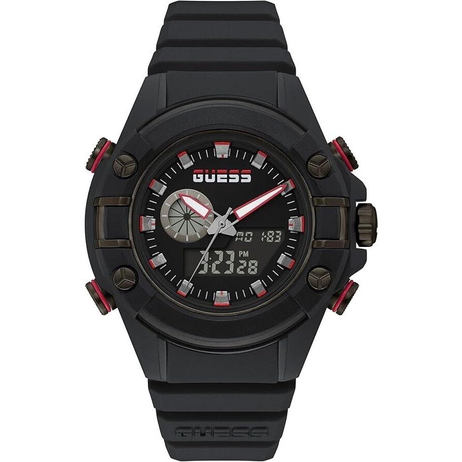 Guess GW0269G3 Men Black Polycarbonate Analog Digital Watch