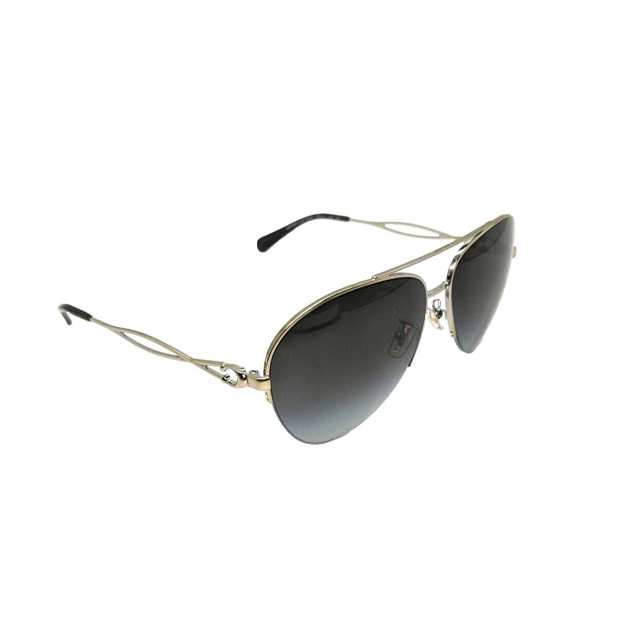 Coach Women`s Sunglasses Aviator Light Gold/grey Gradient HC7124 90058G